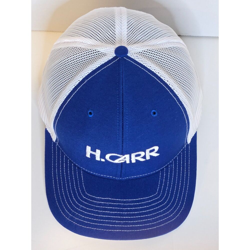 H. Carr Trucker Snapback Hat | Richardson Style 112 | Royal Blue White - Picture 4 of 10